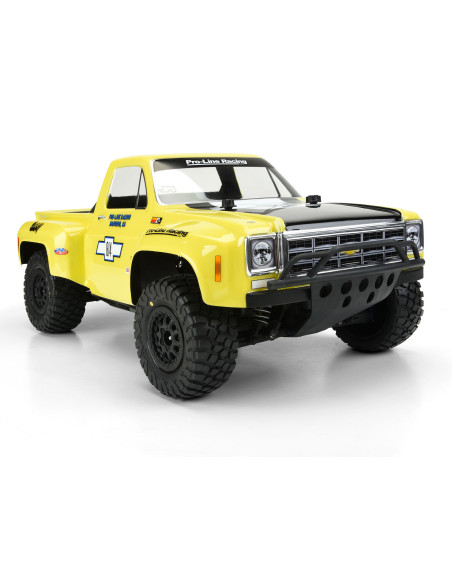 1-10 1978 Chevy C-10 Race Truck Clear Body: Short Course