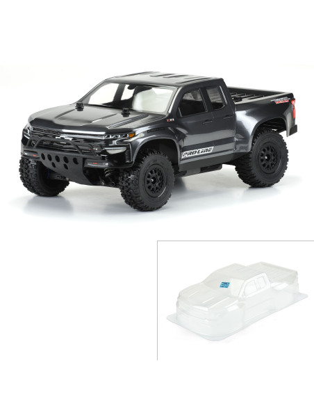 1-10 2019 Chevy Silverado Z71 Trail Boss Clear Body: Short Course
