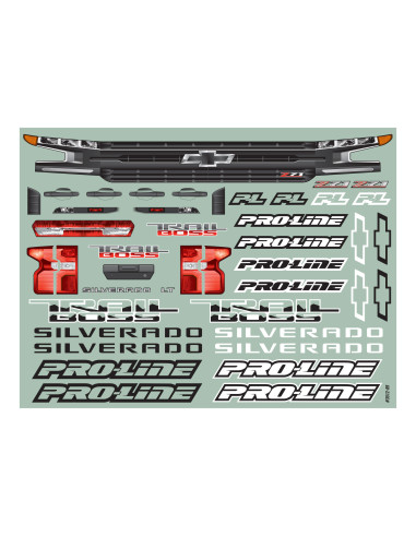 1-10 2019 Chevy Silverado Z71 Trail Boss Clear...