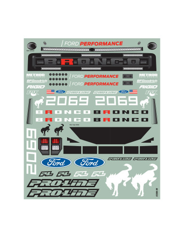 1-10 Ford Bronco R Clear Body: Short Course