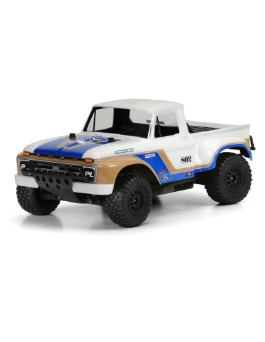 1-10 1966 Ford F-100 Clear Body: Short Course