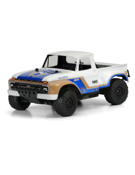 1-10 1966 Ford F-100 Clear Body: Short Course