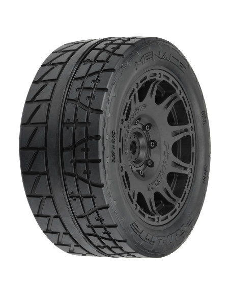 1-6 Menace HP BELTED F-R 5.7” Tires MTD 24mm Black Raid 8x48 Hex (2)