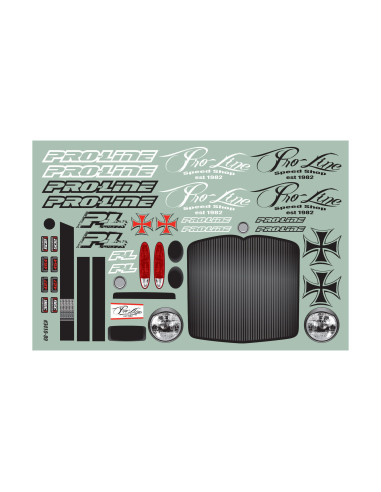 1-8 Rat Rod Clear Body: Monster Truck
