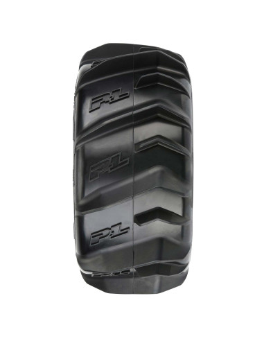 1-8 Dumont F-R 3.8" MT Tires Mounted 17mm Black...