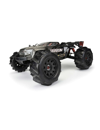 1-8 Dumont F-R 3.8" MT Tires Mounted 17mm Black...