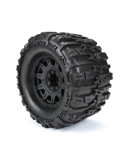 1-8 Trencher HP BELTED F-R 3.8" MT Tires Mounted 17mm Black Raid (2)