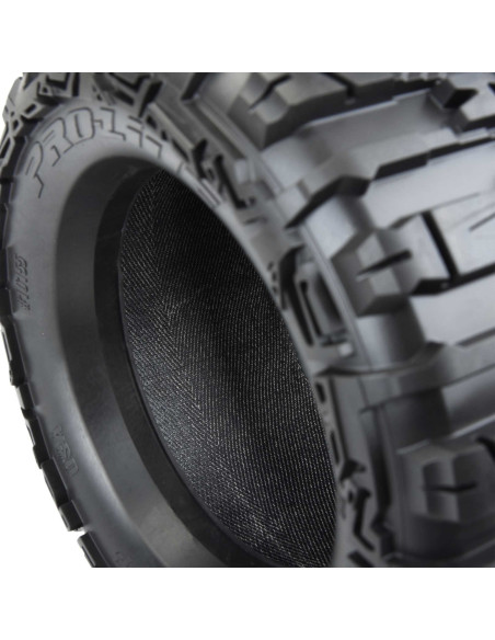 1-8 Trencher HP BELTED F-R 3.8" MT Tires Mounted 17mm Black Raid (2)