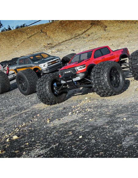 1-8 Badlands MX38 F-R 3.8" MT Tires Mounted 17mm Black Raid (2)
