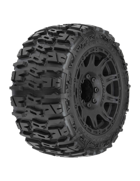 1-8 Trencher LP F-R 3.8" MT Tires Mounted 17mm Black Raid (2)