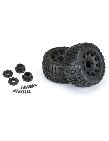1-8 Trencher LP F-R 3.8" MT Tires Mounted 17mm...