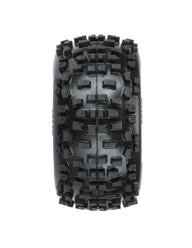 1-8 Badlands F-R 3.8" MT Tires Mounted 17mm...