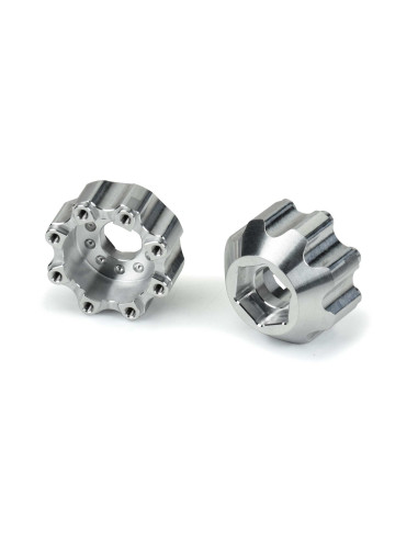 1-8 8x32 to 17mm 1-2" Offset Aluminum Hex Adapters