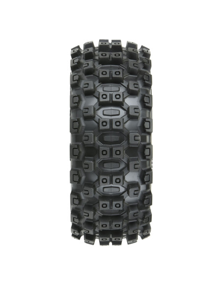 1/8 Badlands MX M2 F/R Buggy Tires Mounted 17mm Black Mach 10 (2)