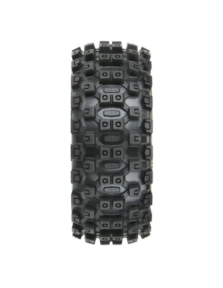 1/8 Badlands MX M2 Front/Rear Buggy Tires Mounted 17mm White (2)