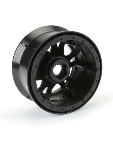 1-10 Impulse F-R 2.2" 12mm Crawler Wheels (2) Black