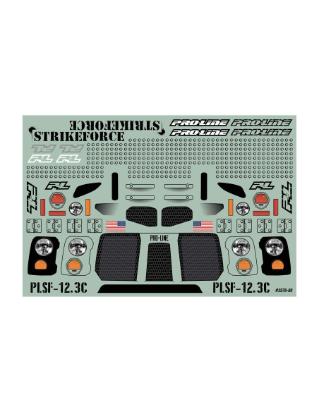 1-10 Strikeforce Clear Body 12.3" (313mm) Wheelbase Scale Crawlers
