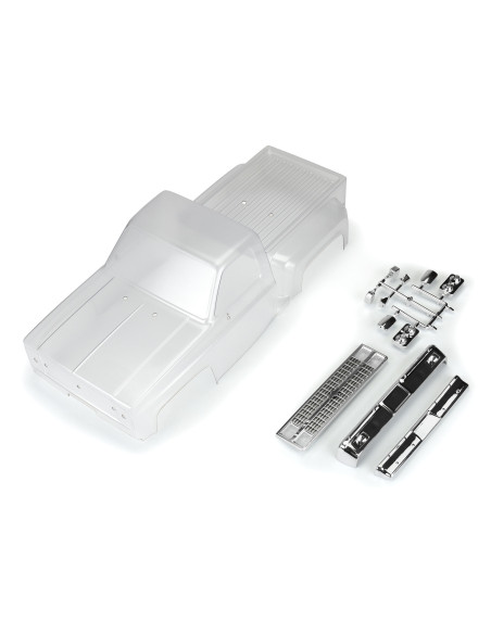 1982 Chevy K-10 Clear Body Set with Scale Molded Accessories