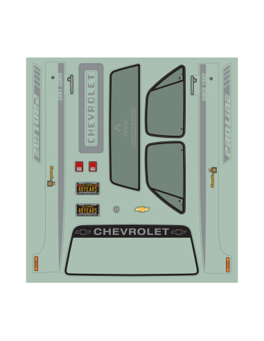 1982 Chevy K-10 Clear Body Set with Scale...