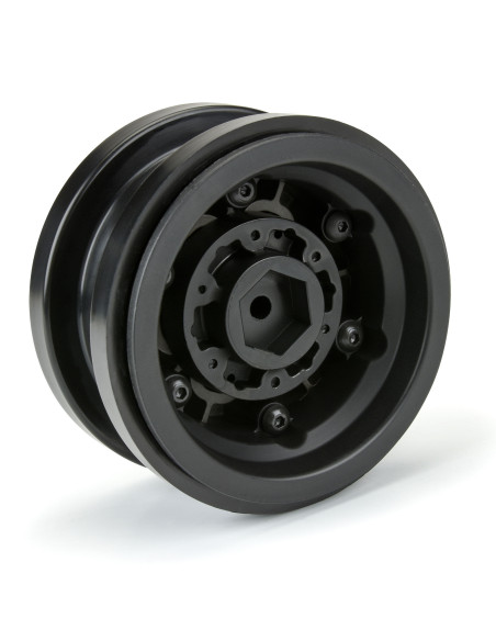 1-6 Black Rhino Armory Alum 2.9" Dual Offset SCX6 Wheels (2) Gunmetal