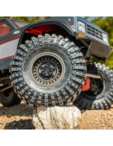 1-6 Black Rhino Armory Alum 2.9" Dual Offset SCX6 Wheels (2) Gunmetal