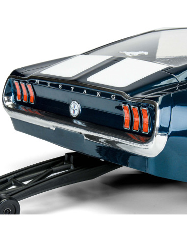 1-10 1967 Ford Mustang Clear Body: Drag Car
