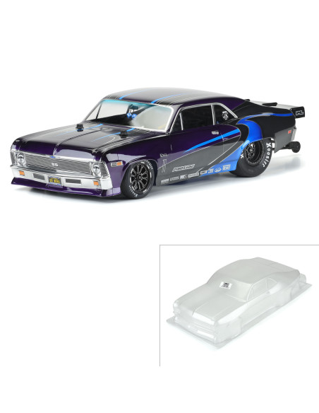 1-10 1969 Chevrolet Nova Clear Body: Drag Car