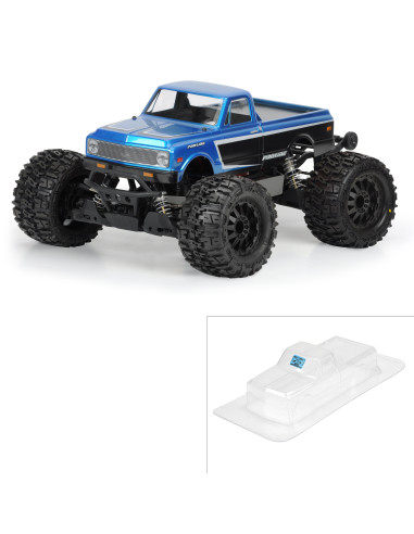 1-10 1972 Chevy C-10 Clear Body: Stampede &...