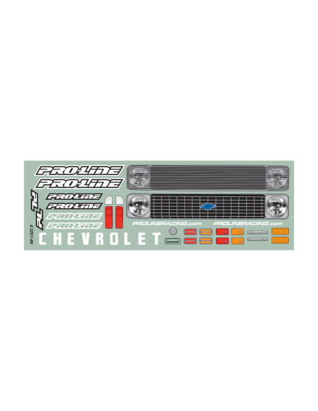 1-10 1972 Chevy C-10 Clear Body: Stampede & Granite