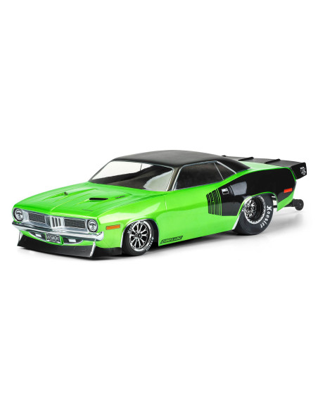1-10 1972 Plymouth Barracuda Clear Body: Drag Car