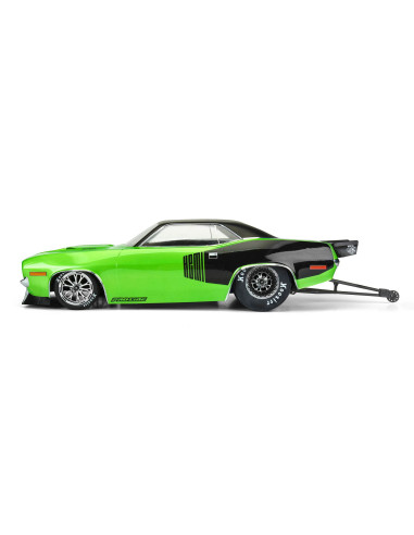 1-10 1972 Plymouth Barracuda Clear Body: Drag Car