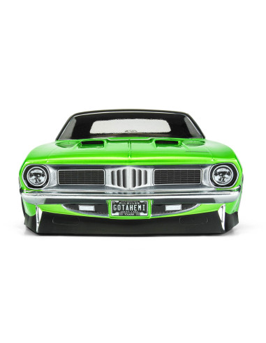 1-10 1972 Plymouth Barracuda Clear Body: Drag Car