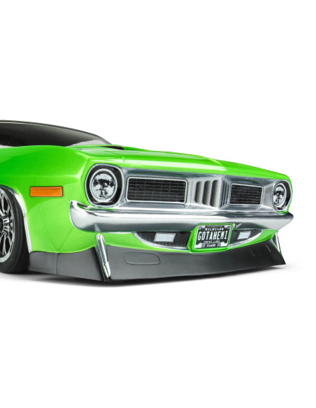 1-10 1972 Plymouth Barracuda Clear Body: Drag Car