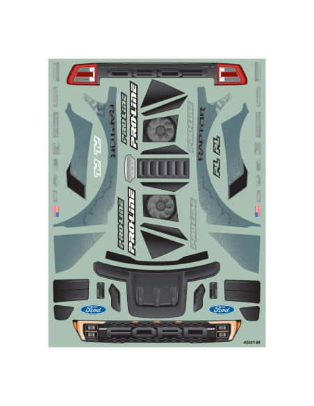 1-10 2022 Ford F-150 Raptor Clear Body: Vorteks