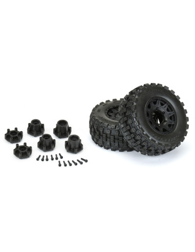 1-10 Badlands MX28 BELTED F-R 2.8" MT Tires MTD...