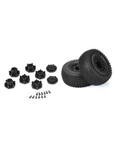1-10 Gladiator M2 Front-Rear 2.2"-3.0" SC Mounted 12mm Blk Raid (2)