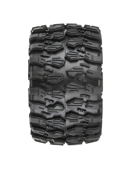 1-10 Hyrax F-R 2.8" MT Tires Mounted 12mm-14mm Black Raid (2)