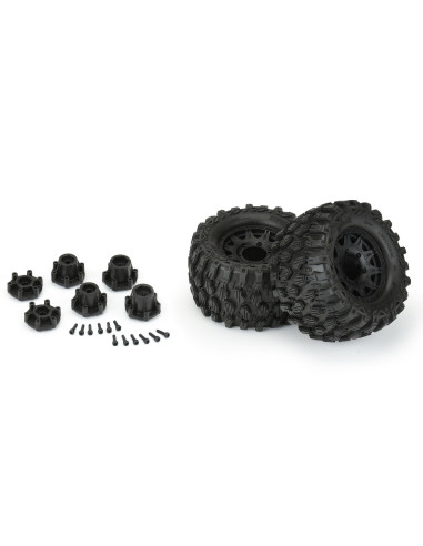 1-10 Hyrax F-R 2.8" MT Tires Mounted 12mm-14mm...