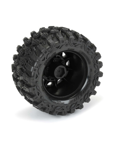 1-10 Hyrax F-R 2.8" MT Tires Mounted 12mm-14mm...
