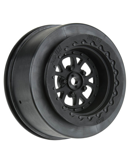 1-10 Pomona Drag Spec Rear 2.2"-3.0" 12mm Drag Wheels (2) Black