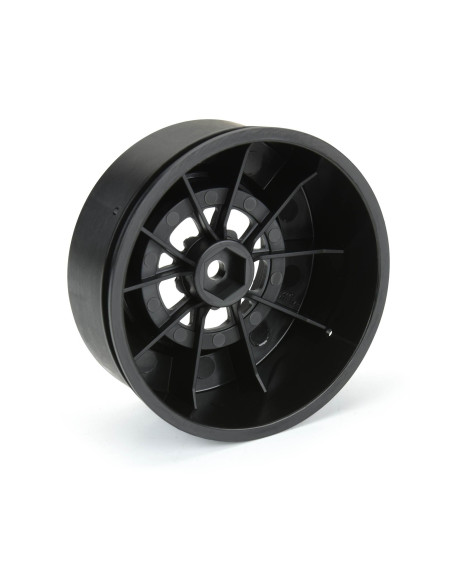1-10 Pomona Drag Spec Rear 2.2"-3.0" 12mm Drag Wheels (2) Black
