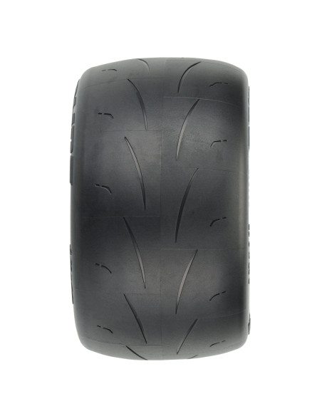 1-10 Prime F-R 2.8" Street MT Tires Mounted 12mm-14mm Black Raid (2)