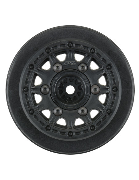 1-10 Raid Front-Rear 2.2"-3.0" 12mm Short Course Wheels (2) Black
