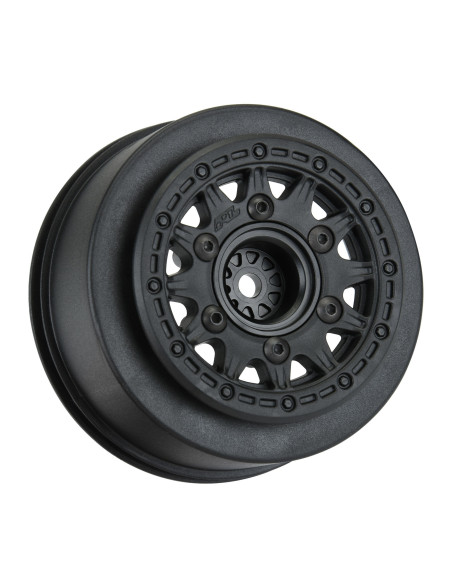 1-10 Raid Front-Rear 2.2"-3.0" 12mm Short Course Wheels (2) Black