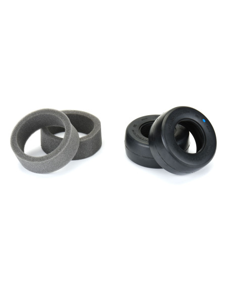 1-10 Reaction HP Ultra Blue Rear 2.2"-3.0" Drag Tires (2)