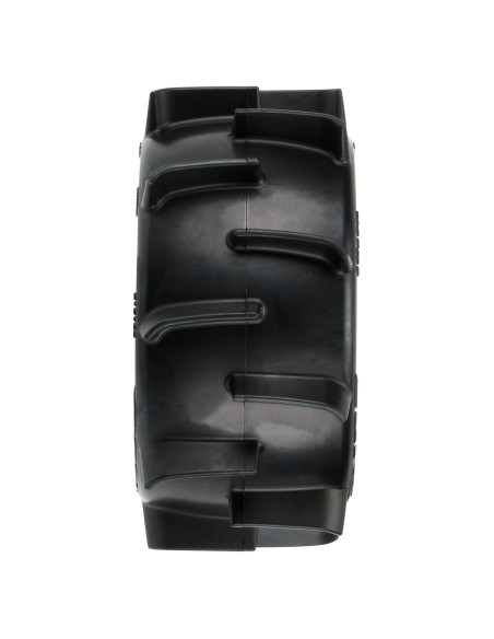 1-10 Sand Paw LP F-R 2.8" MT Tires Mounted 12mm-14mm Black Raid (2)