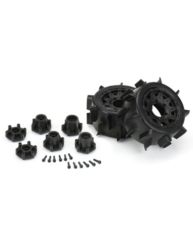 1-10 Sand Paw LP F-R 2.8" MT Tires Mounted...