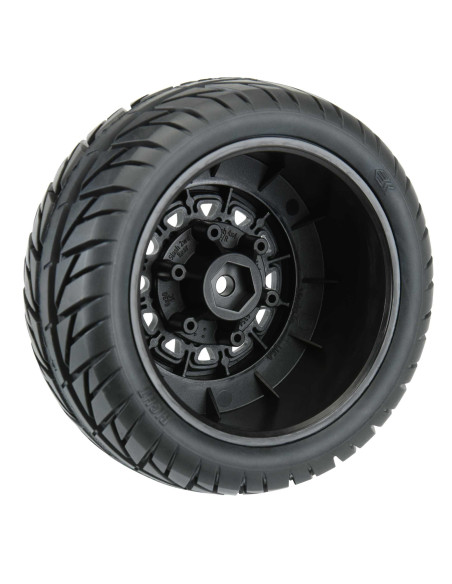 1-10 Street Fighter Fr-Rr 2.2"-3.0" SC Mounted 12mm Black Raid (2)