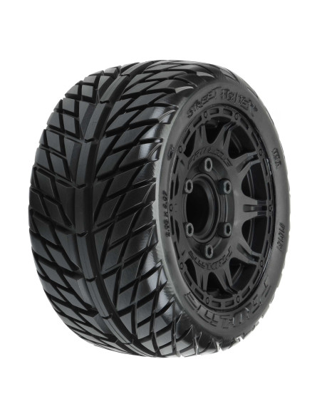 1-10 Street Fighter LP F-R 2.8" MT Tires MTD 12mm-14mm Blk Raid (2)