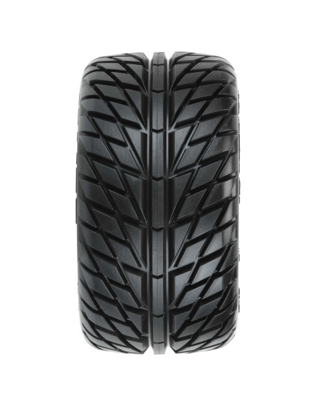1-10 Street Fighter LP F-R 2.8" MT Tires MTD 12mm-14mm Blk Raid (2)
